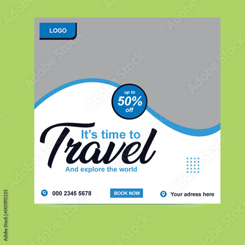 Explore the World Facebook and Instagram Posts For Travel Agency