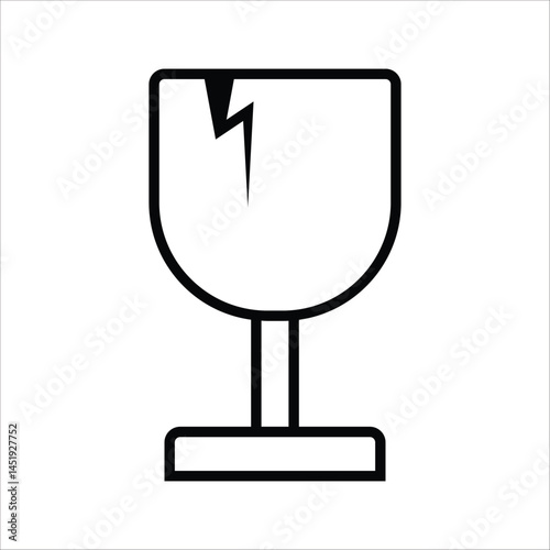 water glass icon set, Glass of water and water drop line icon. vector illustration on white background