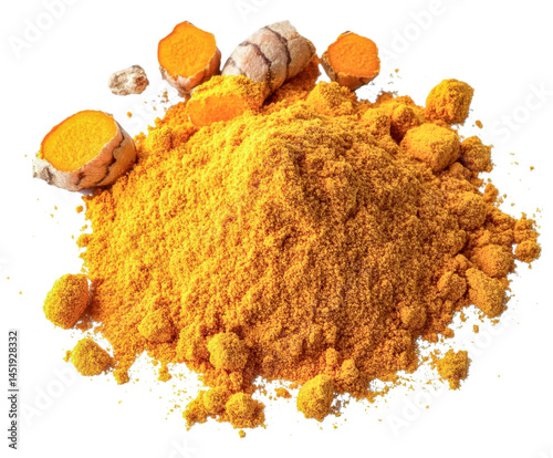 turmeric powder and root - golden spice