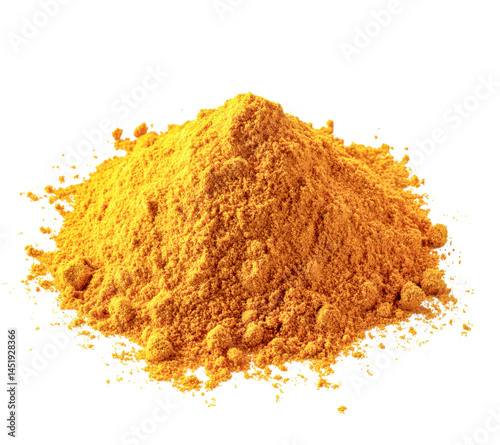 turmeric powder pile - vibrant yellow spice