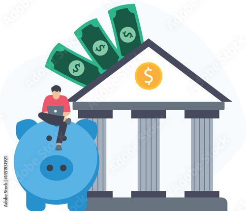 Bank saving or deposit accounts, savings account or interest-bearing account, fixed deposit or term deposit, high-yield savings or premium savings account, emergency fund or rainy-day savings, compoun