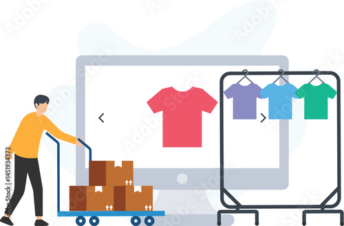Clothes shopping or apparel shopping, fashion retail or clothing store, online clothing store or e-commerce fashion platform, wardrobe essentials or must-have items, seasonal fashion or trendy clothes