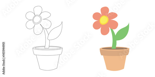 A bright green plant sprouts from fresh brown soil, capturing organic growth and sustainability in a gentle, cute  environment-themed graphic