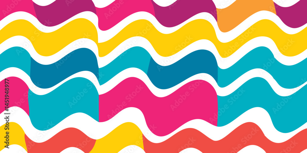 Colorful Wavy Lines Composition. Wavy Lines Seamless Texture Colorful Wavy Lines Composition. Wavy Lines Seamless Texture