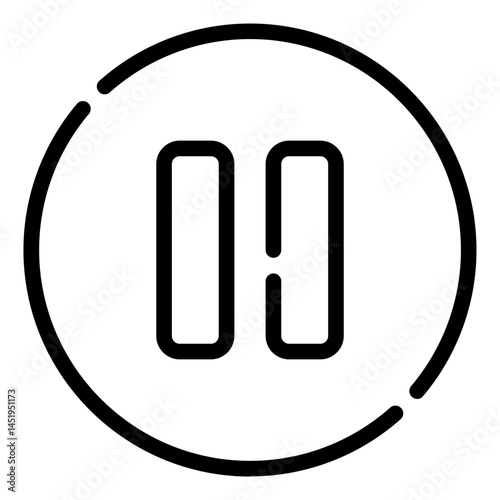 Pause Button Icon Design