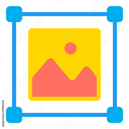 Illustration of a Mountain Landscape