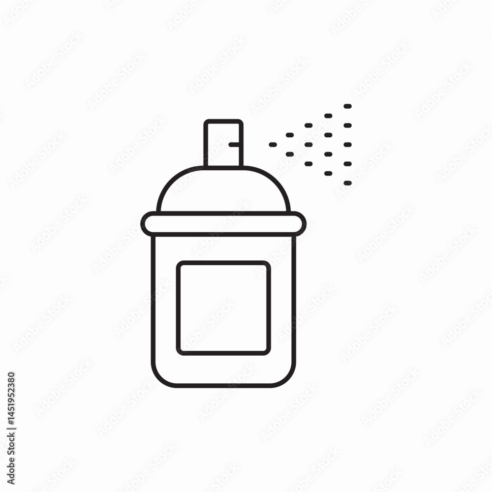 Spray bottle container icon vector sign