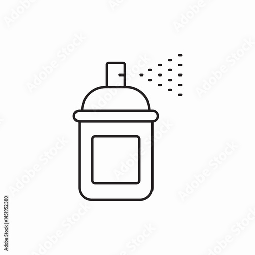 Spray bottle container icon vector sign