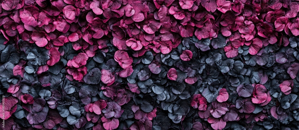 Harmonious juxtaposition: a captivating interplay of pink and muted grey foliage texture Harmonious juxtaposition: a captivating interplay of pink and muted grey foliage texture