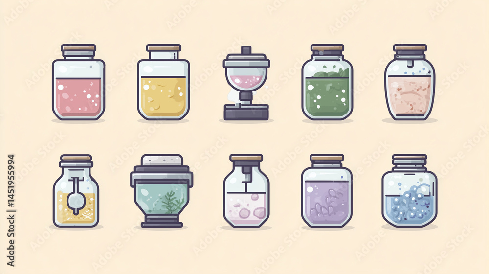 vector set of bottles vector set of bottles