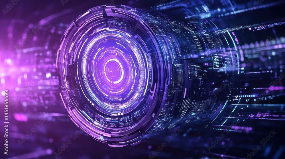 Fototapeta premium Abstract futuristic technology design