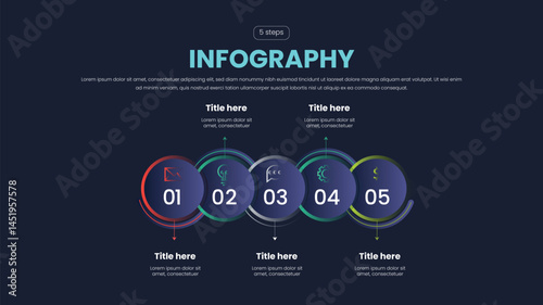 Business timeline and progress infographics design
