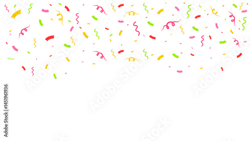 Birthday Decor Celebration background with colorful vectors for kids party and anniversary 