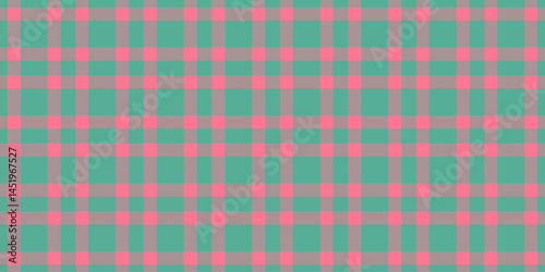 Youth seamless textile fabric, choice background texture pattern. Calm vector plaid check tartan in pastel and teal colors.