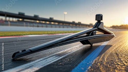 Photorealistic image of a windshield wiper in an industrial setting photo