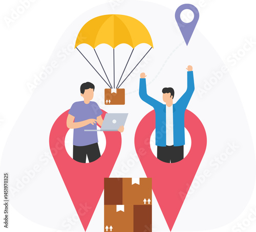 Parcel locker or package kiosk, delivery hub or distribution center, sorting facility or processing unit, drop-off point or pick-up station, shipping warehouse or logistics terminal, residential addre