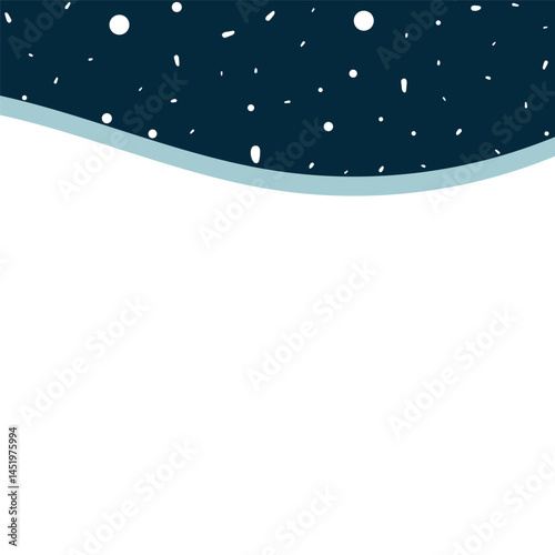 Night Sky With Snow Vector