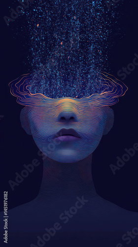 Abstract Mental Landscape Illustration