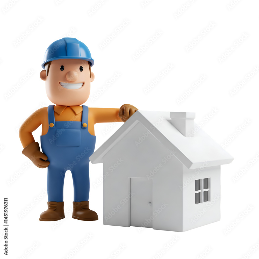 3d builder with a house 3d builder with a house
