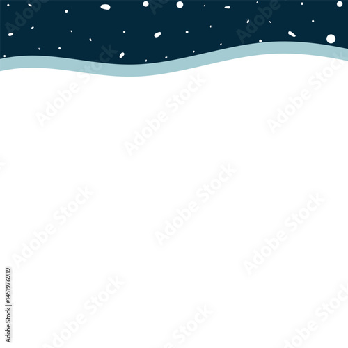 Night Sky With Snow Vector