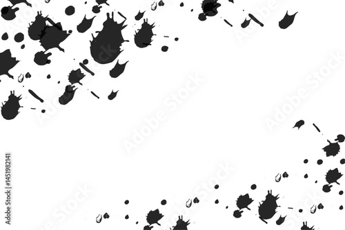 Splashing ink, splash background material