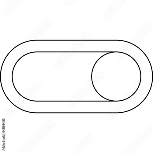 Button icon single vector illustration