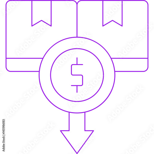 Boxes icon single vector illustration