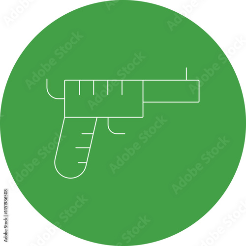 Gun icon single vector illustration