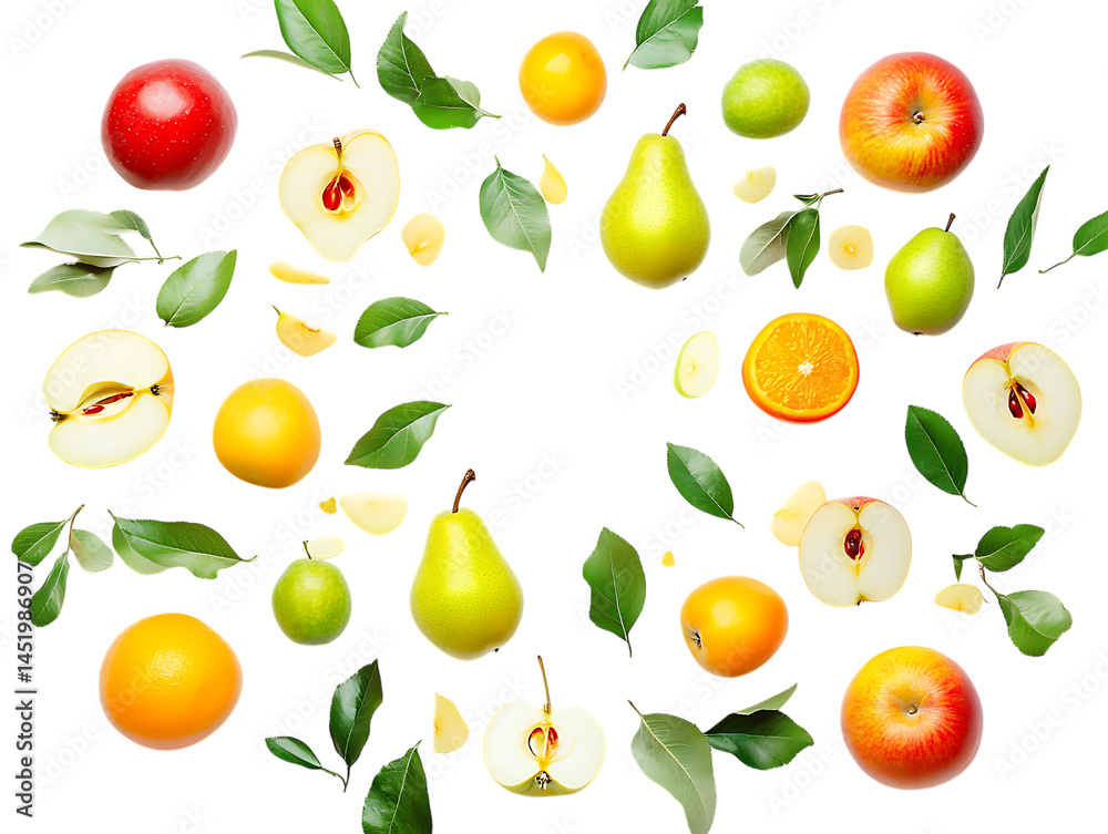 Fresh Harvest Apple and Pear Fruits Arrangement Fresh Harvest Apple and Pear Fruits Arrangement