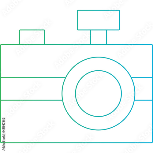 Camera icon single vector illustration