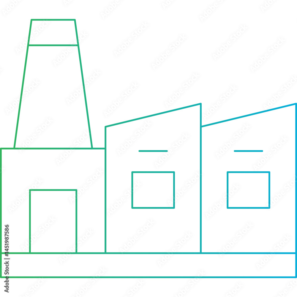 Factory icon single vector illustration Factory icon single vector illustration