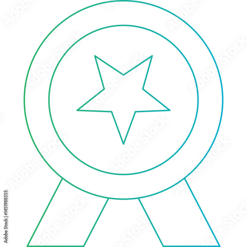 Badge icon single vector illustration