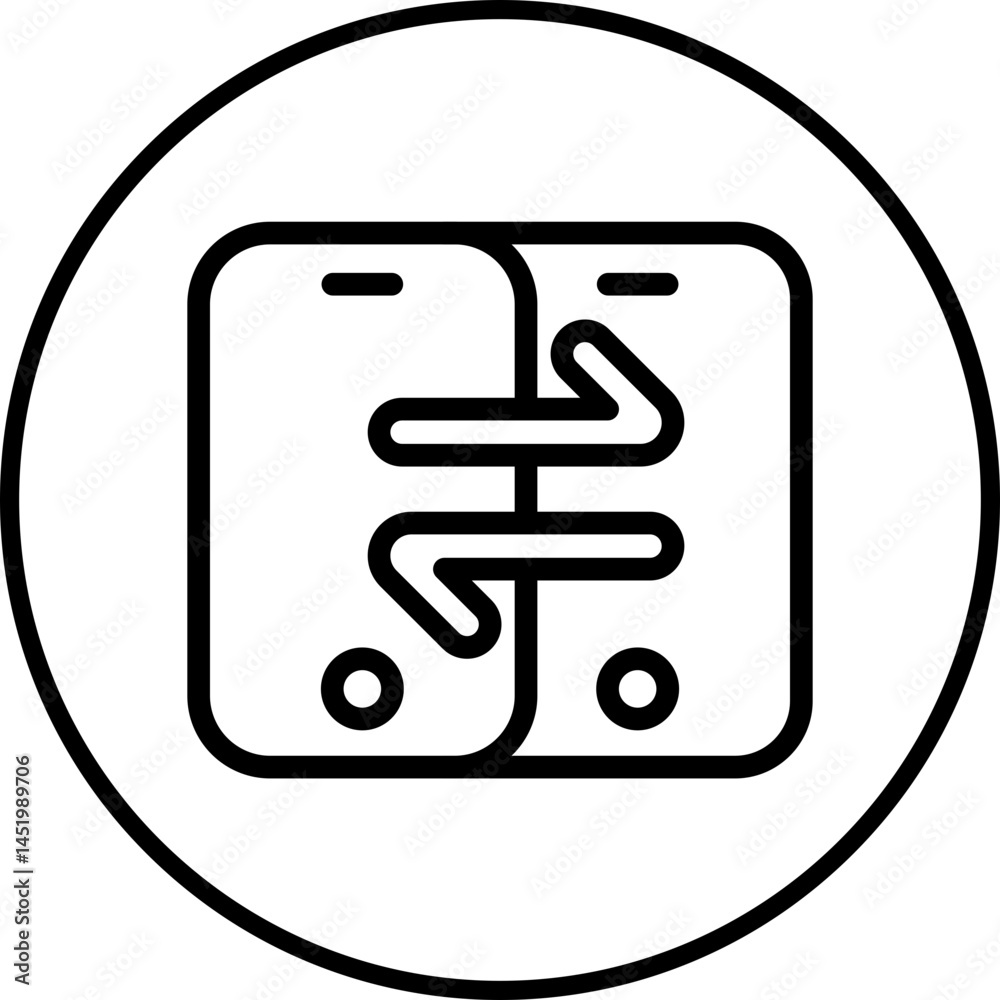 Transfer icon single vector illustration Transfer icon single vector illustration