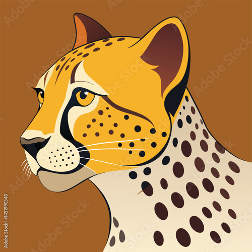 Tiger head mascot 