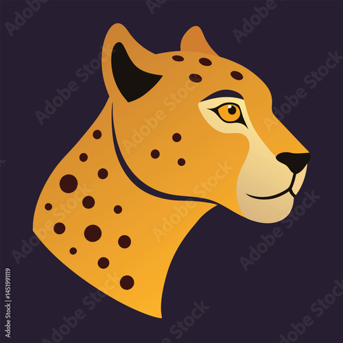 Tiger head mascot 