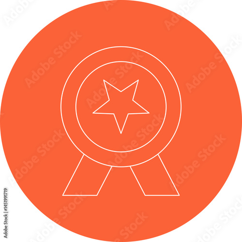 Badge icon single vector illustration