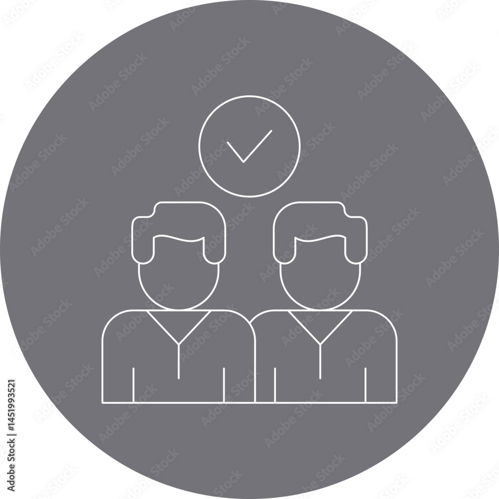 Approved icon single vector illustration Approved icon single vector illustration
