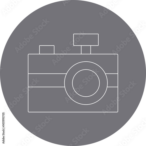 Camera icon single vector illustration
