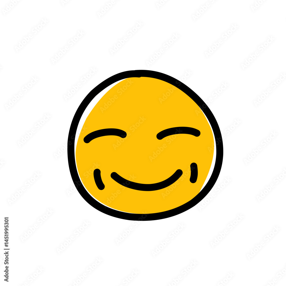 Fototapeta premium Hand Drawn Emoji icon