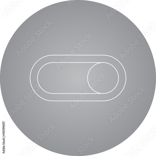 Button icon single vector illustration