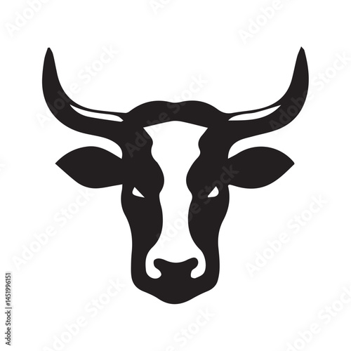 bull isolated on white background