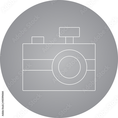 Camera icon single vector illustration