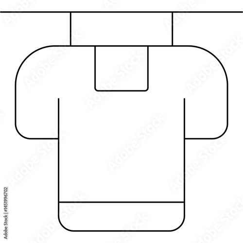 Shirt icon single vector illustration