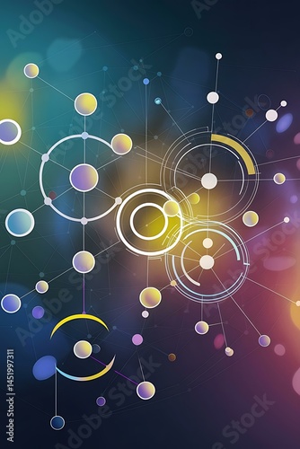 Space concept for digital galaxy neon blurry circles at fast motion ribbon flare abstract rotational border lines speed rings effect magic design round frame swirl trail effect 3d render