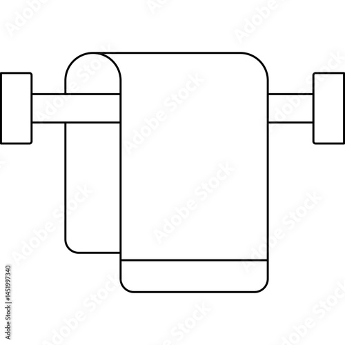 Towel icon single vector illustration