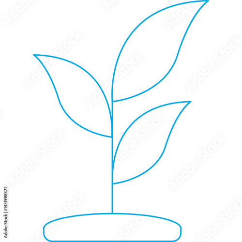 Plant icon single vector illustration