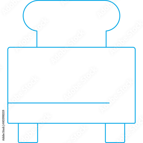 Toaster icon single vector illustration