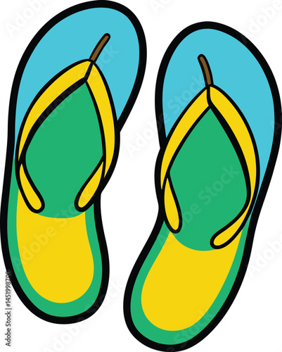 flip flops vector illustration