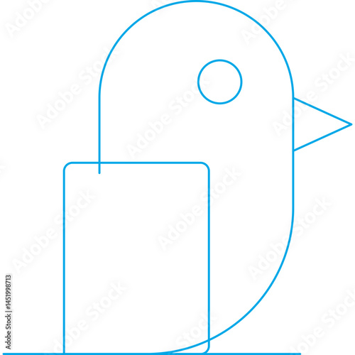 Bird icon single vector illustration