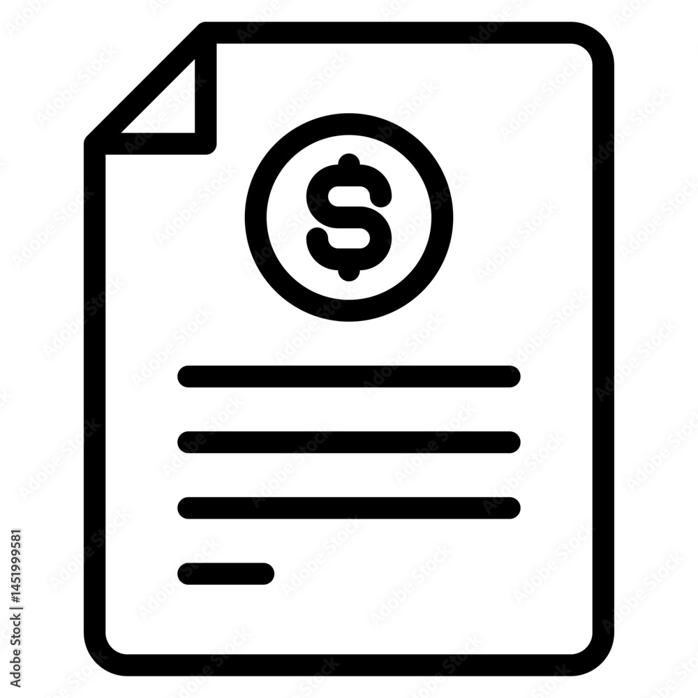 Price list icon in vector illustration